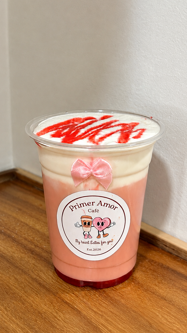 Iced Strawberry Latte